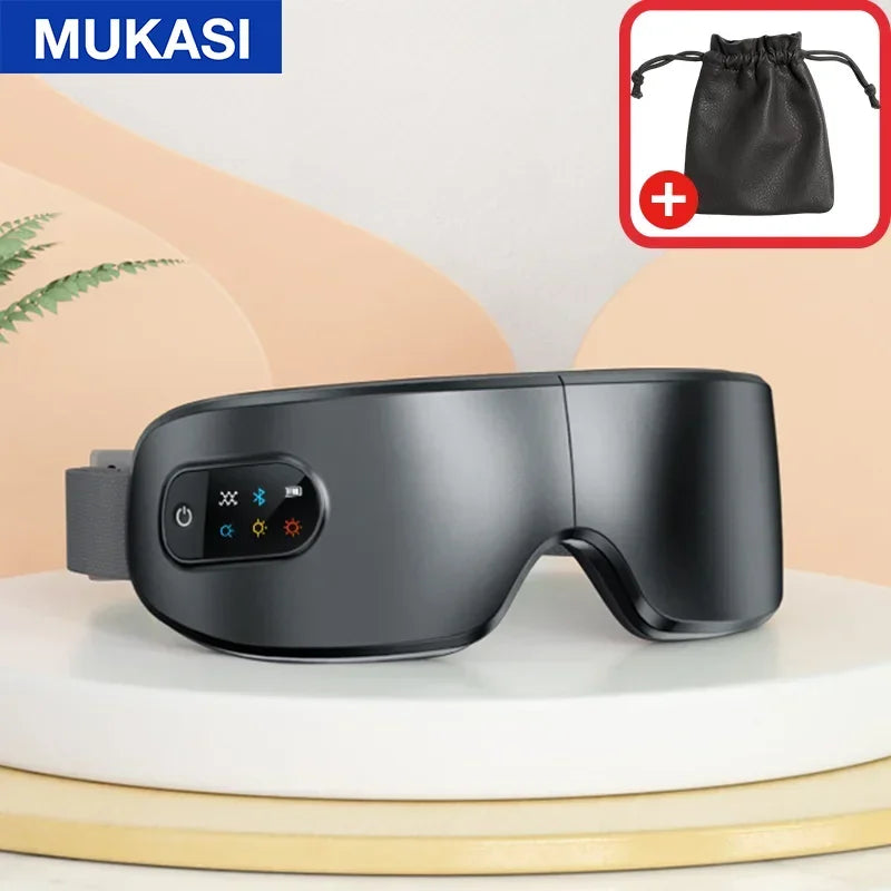 Masseur Oculaire Intelligent MUKASI – Massage Chauffant, Vibrations & Musique Bluetooth - dmdshop